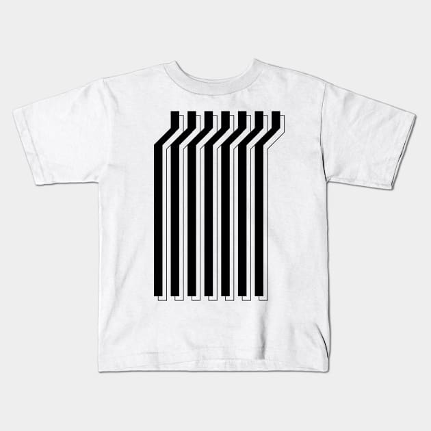 Crooked lines Kids T-Shirt by JGC